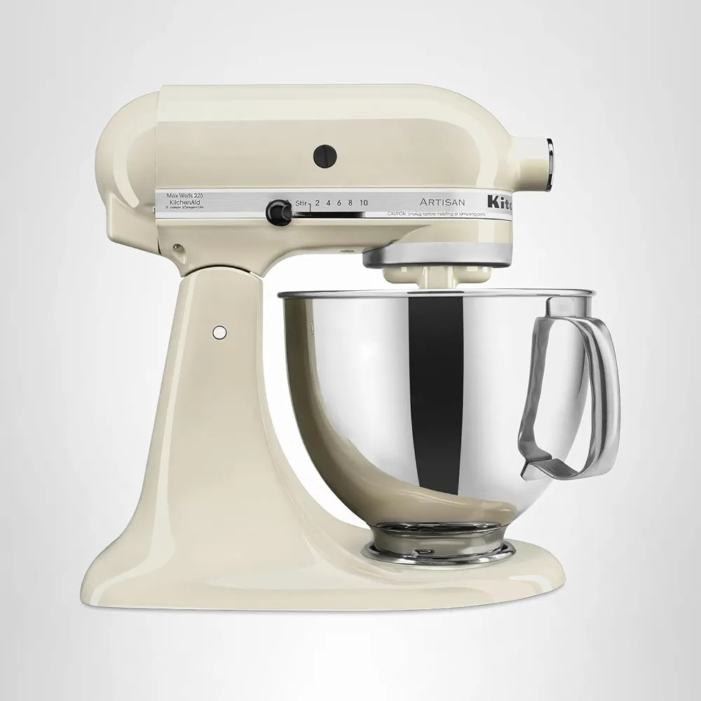 KitchenAid Artisan Series 5 Quart Tilt Head Stand Mixer with Pouring Shield KSM150PS, Almond Crea... | Amazon (US)