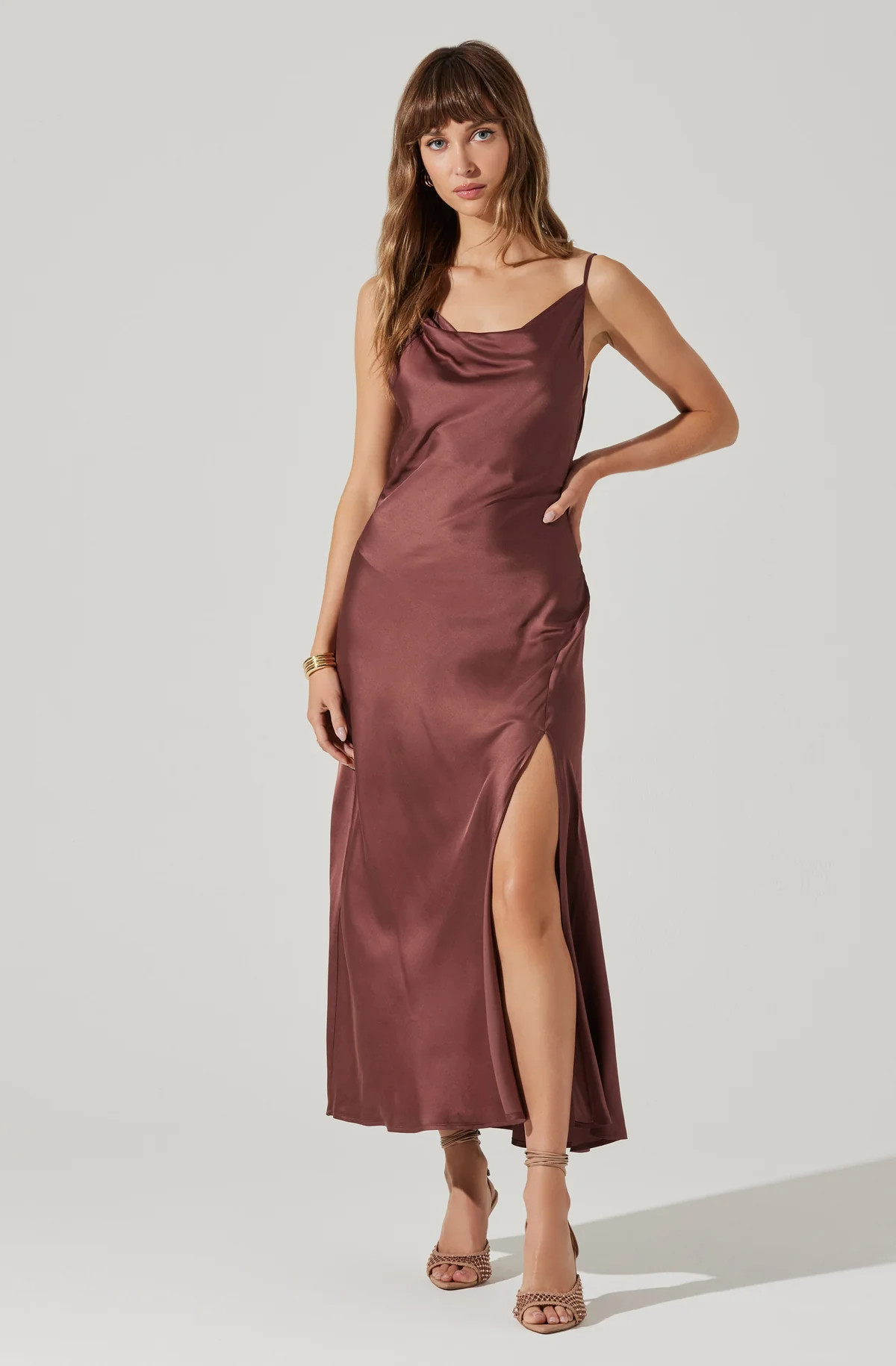 Glynis Cowl Neck Midi Dress | ASTR The Label (US)