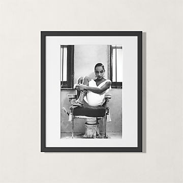 'SADE' PHOTOGRAPHIC PRINT IN BLACK FRAME 21.5"X25.5" | CB2
