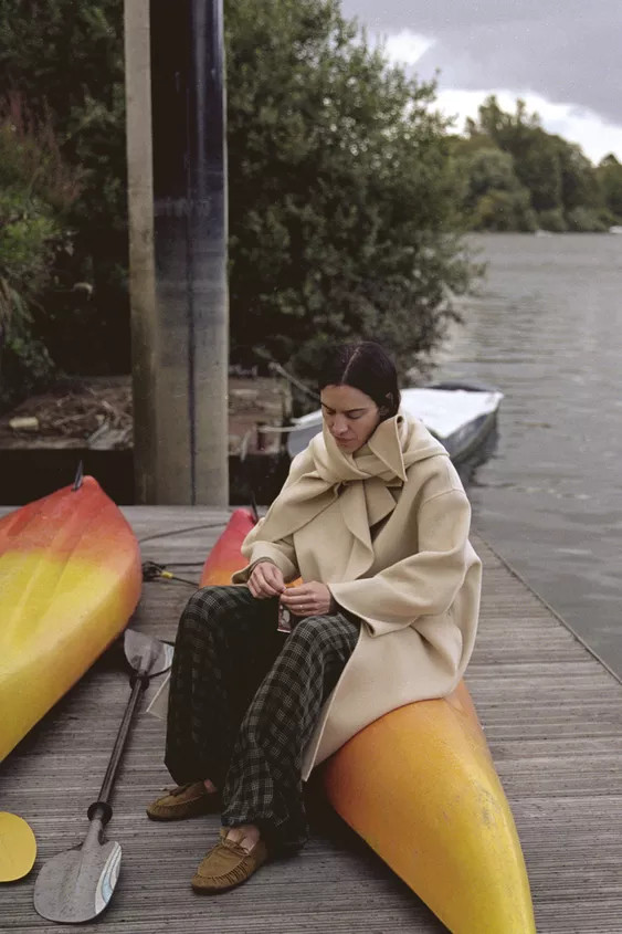 SPLIT SUEDE LOAFERS WITH FAUX SHEARLING | Zara UK