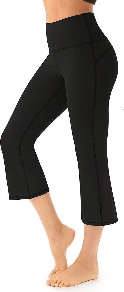 AFITNE Women's Bootcut Yoga Pants with Pockets, High Waist Workout Bootleg Yoga Pants Tummy Contr... | Amazon (US)