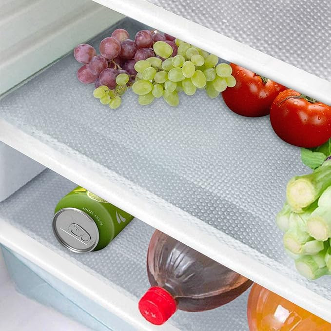 16 Pcs Refrigerator Liners Mats Washable, Refrigerator Mats Liner Waterproof Oilproof, Shinywear ... | Amazon (US)