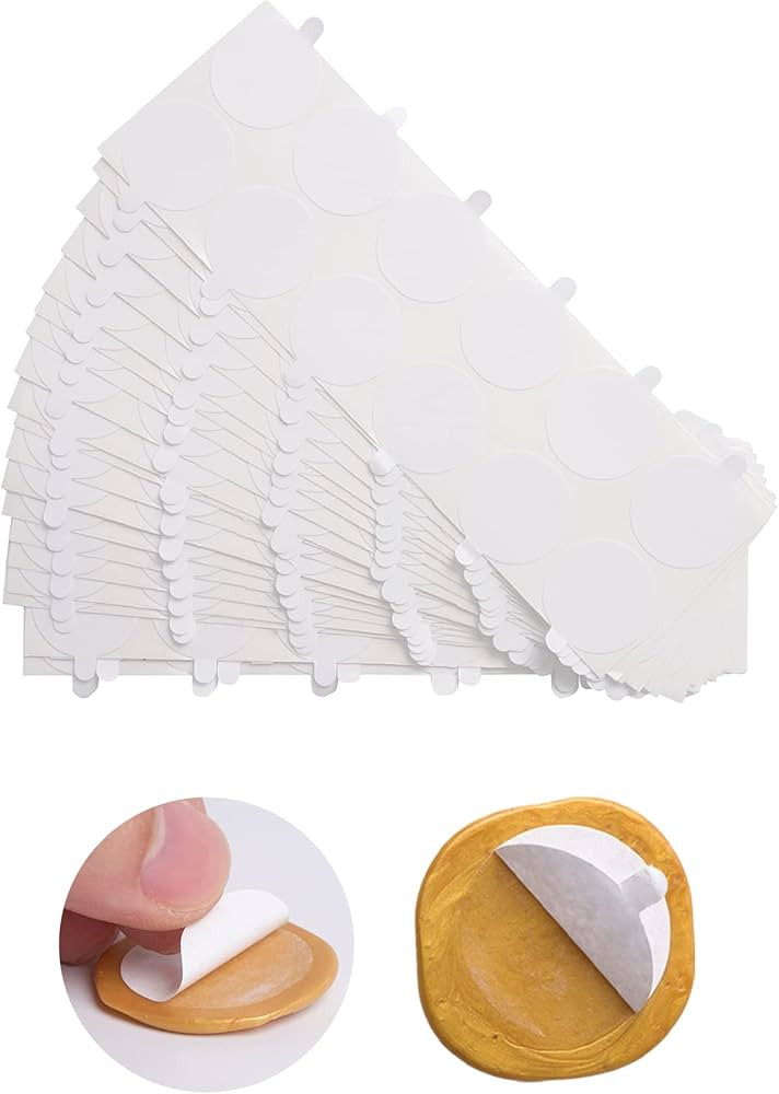 420PCS Double Sided Adhesive Dots for Wax Seal Stamp kit, 1inch Adhesive Wax Seal Backing for Wax... | Amazon (US)