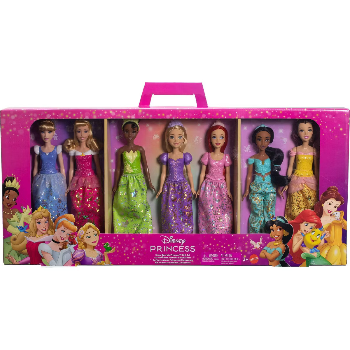 Disney Princess Fashion Doll 7pk with Accessories, Story Sparkle Princess, Inspired by Movies | Target
