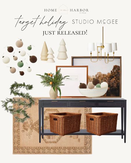 Studio McGee holiday decor line just dropped at Target! Snag these pieces before they sell out! Flocked ornaments, framed art, garland, table trees, and more! 

#LTKSeasonal #LTKHoliday #LTKhome