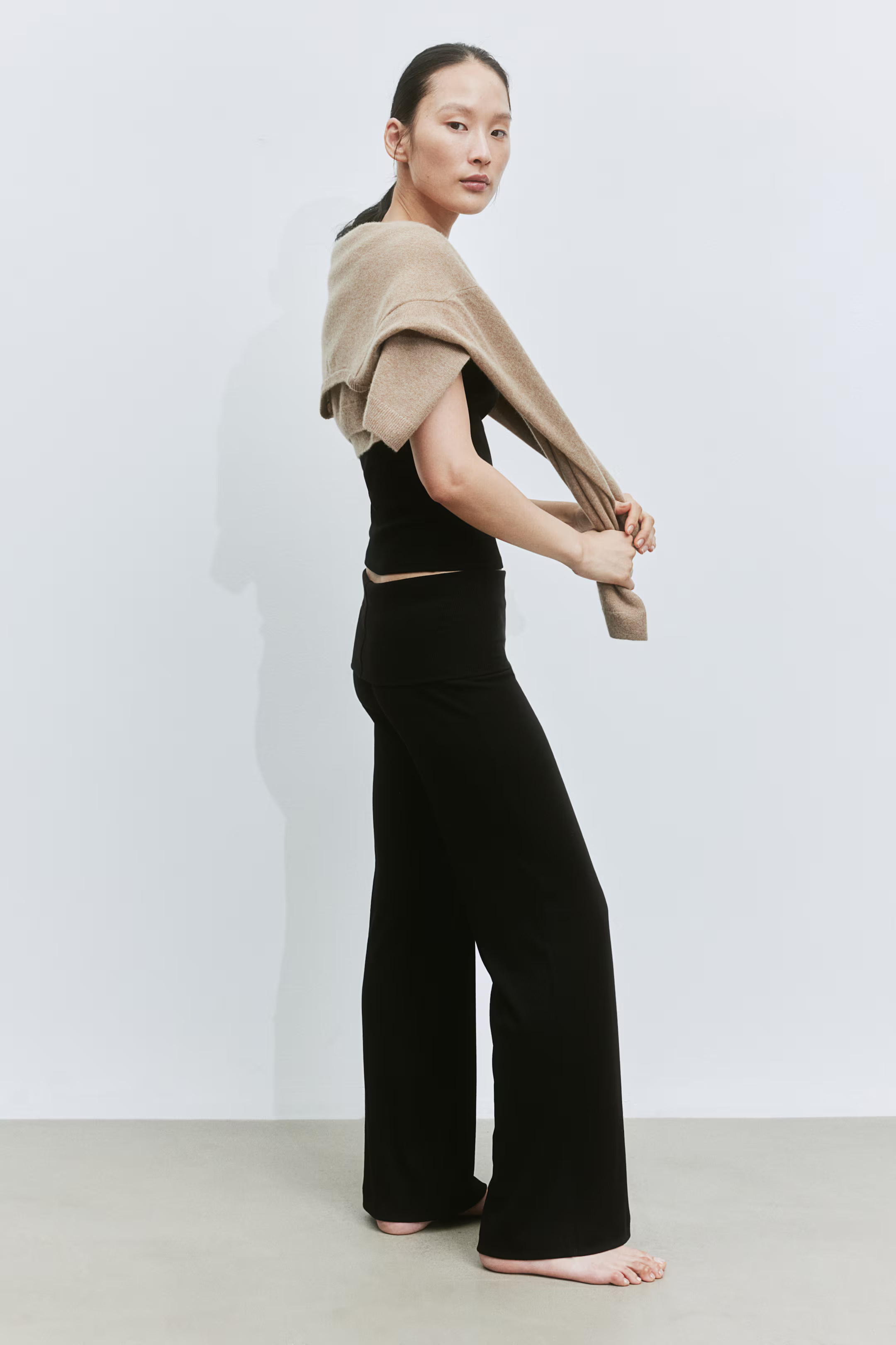 Ribbed Wide-Leg Pants | H&M (US + CA)