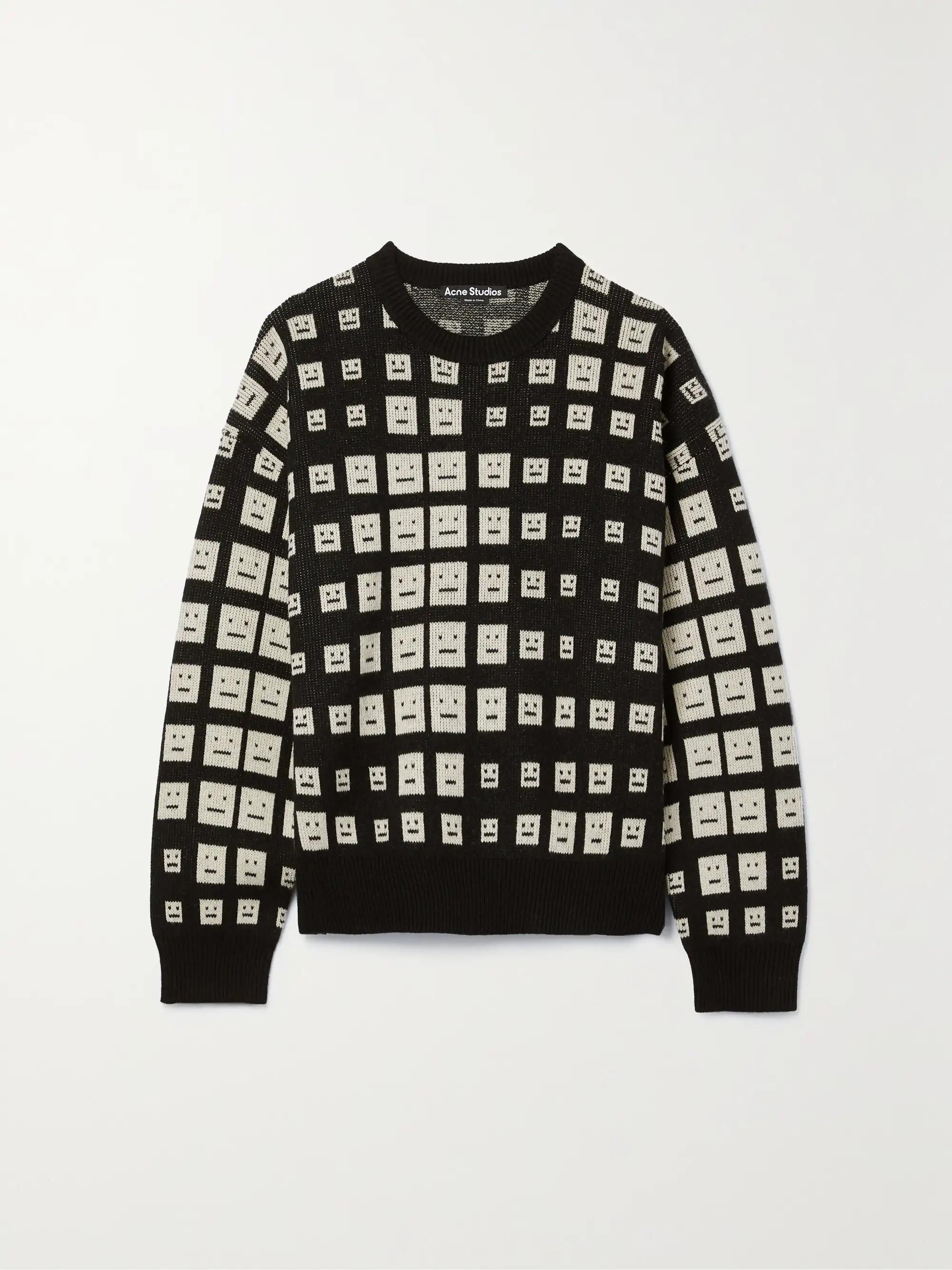 ACNE STUDIOSPullover aus Wolle in Jacquard-Strick | NET-A-PORTER (UK & EU)