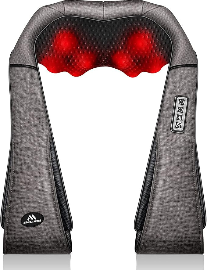 Neck Massager Gift for Family/Friend, Back Neck Massager with Heat, Shiatsu Back Massager Kneadin... | Amazon (US)