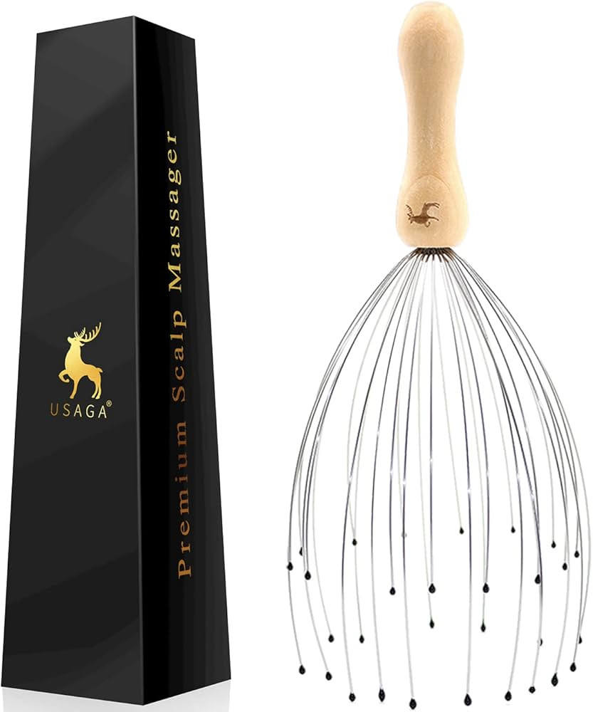 USAGA 32 Fingers Head Massager, Head Scratcher Scalp Massager, Stocking Stuffers Gift for Scalp B... | Amazon (US)