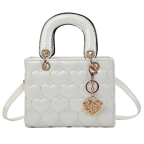 Purses and Handbag for Women Fashion Ladies Leather Top Handle Shiny Patent Satchel Shoulder Tote... | Amazon (US)