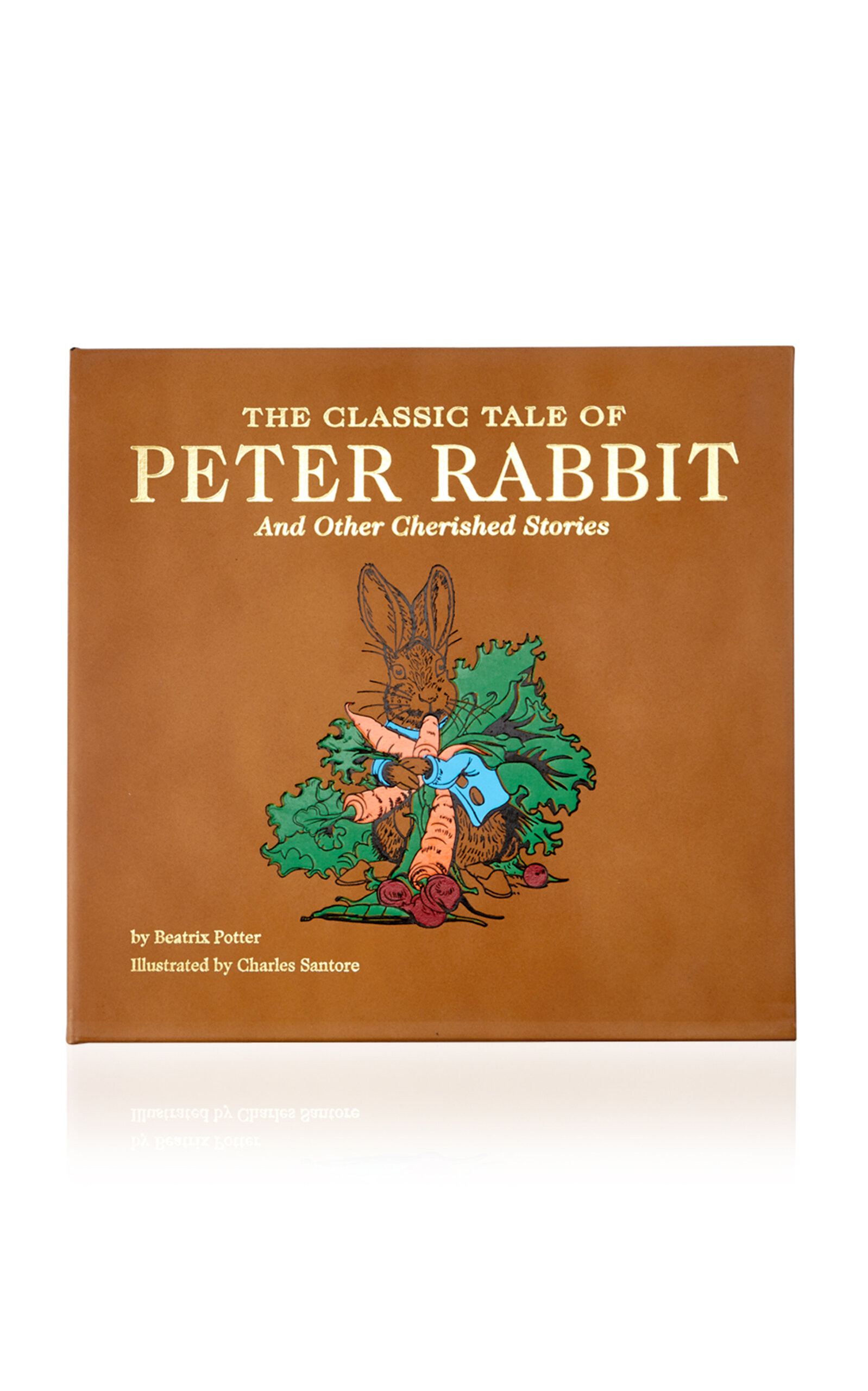Graphic Image - The Classic Tale of Peter Rabbit Leather Hardcover Book - Brown - Moda Operandi | Moda Operandi (Global)