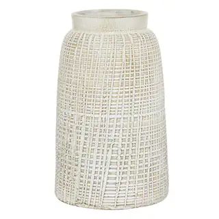 White Terracotta Coastal Style Vase | Michaels | Michaels Stores