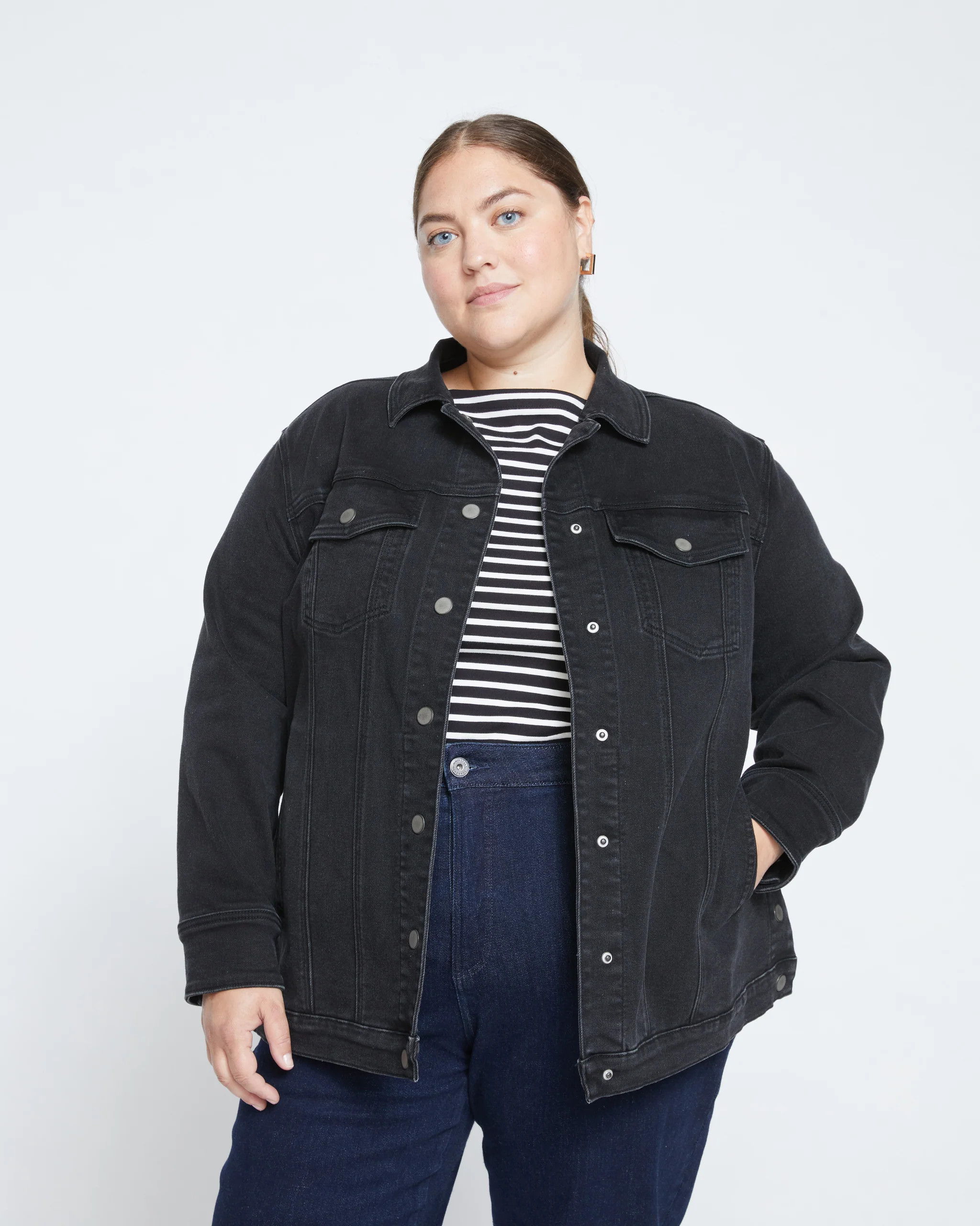 Denim Chore Jacket - Broken Black | Universal Standard