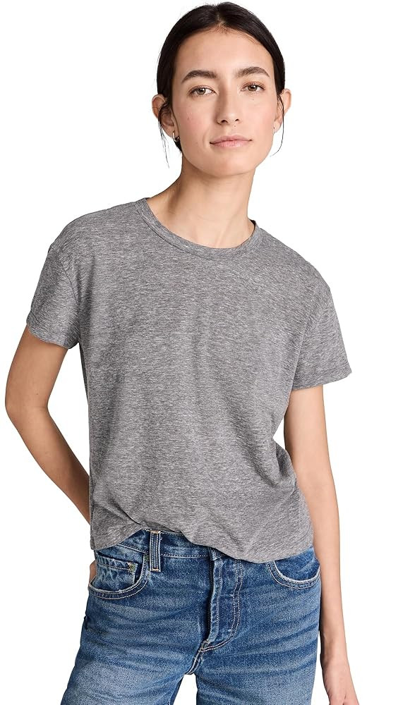 perfectwhitetee Women's Harley Cotton Boxy Crew Tee | Amazon (US)