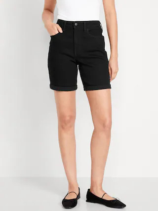 High-Waisted Wow Jean Shorts -- 7-inch inseam | Old Navy (US)