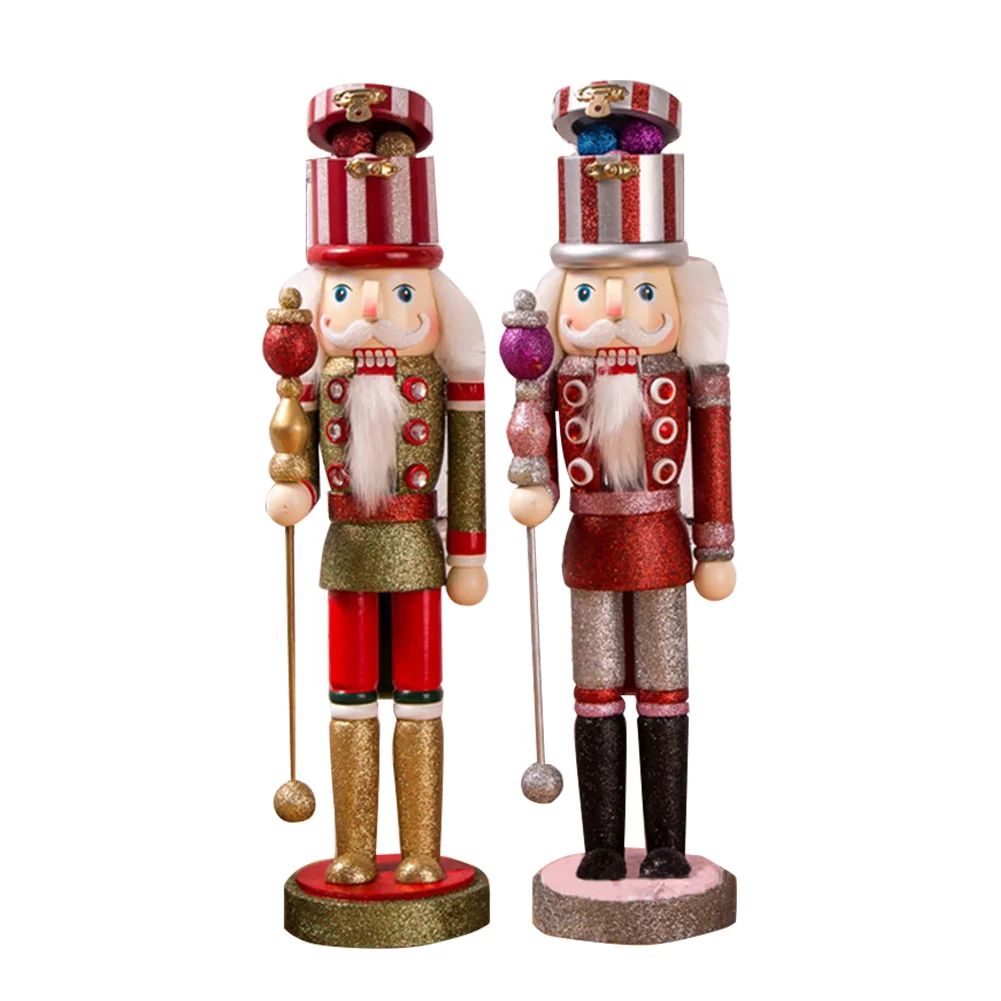 Christmas Nutcracker Wooden Handpainted Retro Soldiers Figures Puppet Xmas Decor Gift for Home Ho... | Walmart (US)