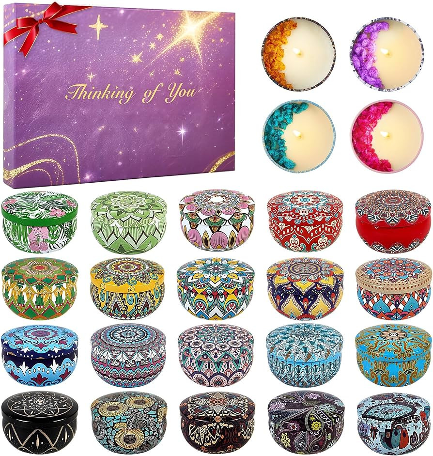 Advent Calendar 2025 - 24 Days Scented Candles Gift Set Christmas Advent Calendars Aromatherapy C... | Amazon (US)