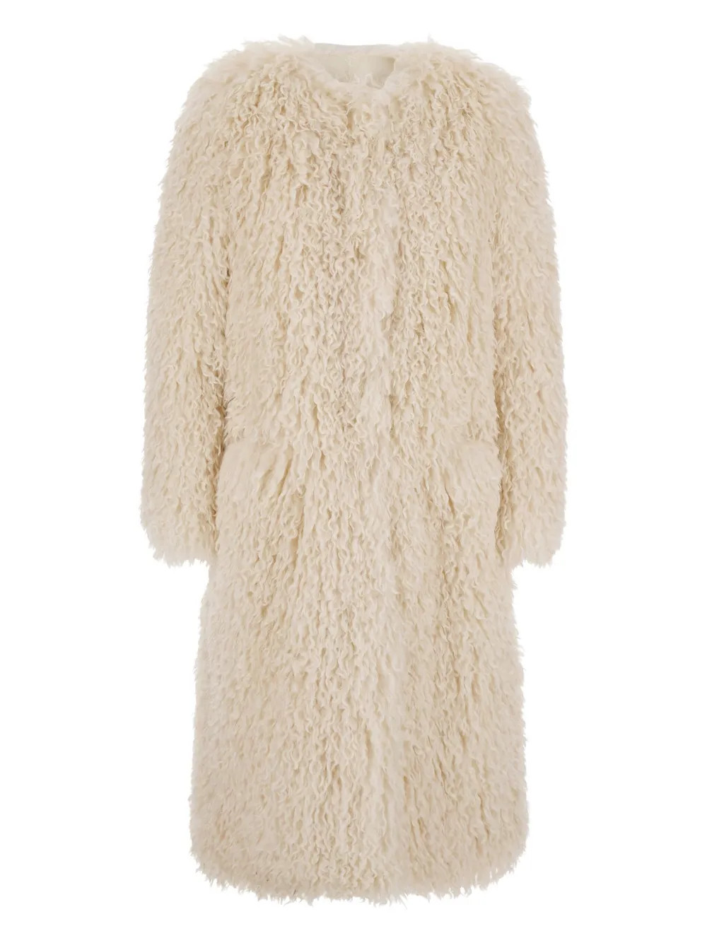 Seafarer curly fleece coat - Neutrals | Farfetch Global