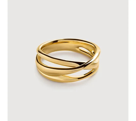 Nura Crossover Ring | Monica Vinader (Global)