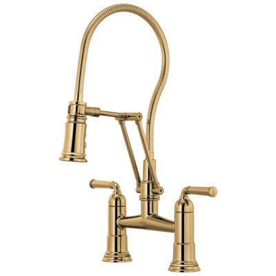 RookÂ® Articulating Bridge Faucet with Finished Hose | Wayfair North America