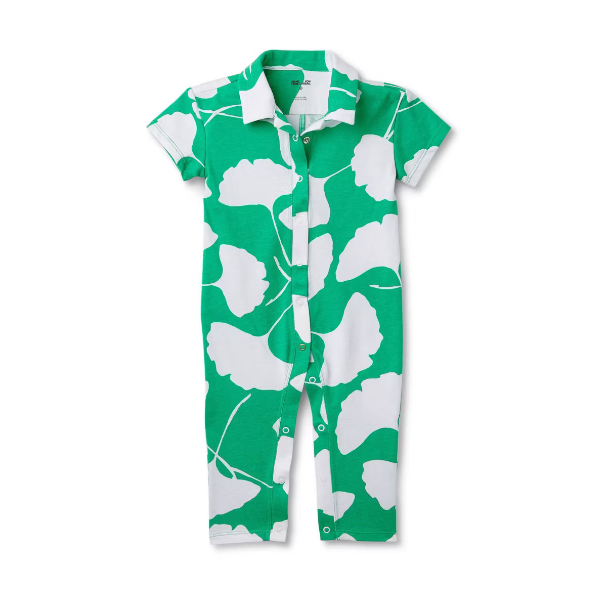 Baby Short Sleeve Ginkgo Green Jumpsuit - DVF for Target | Target