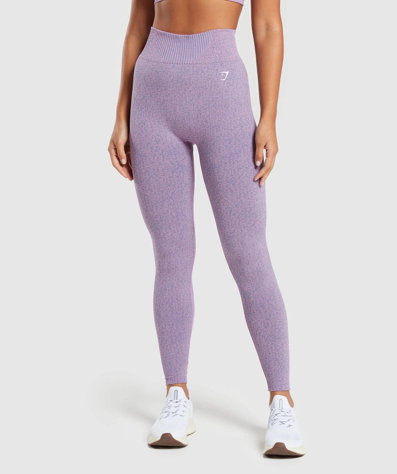 Gymshark Marl Seamless Leggings - Light Pink/Light Blue Marl/Sherbet Pink | Gymshark (Global)
