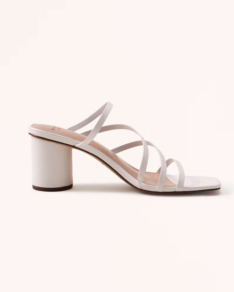Strappy Circular Heels | Abercrombie & Fitch (US)