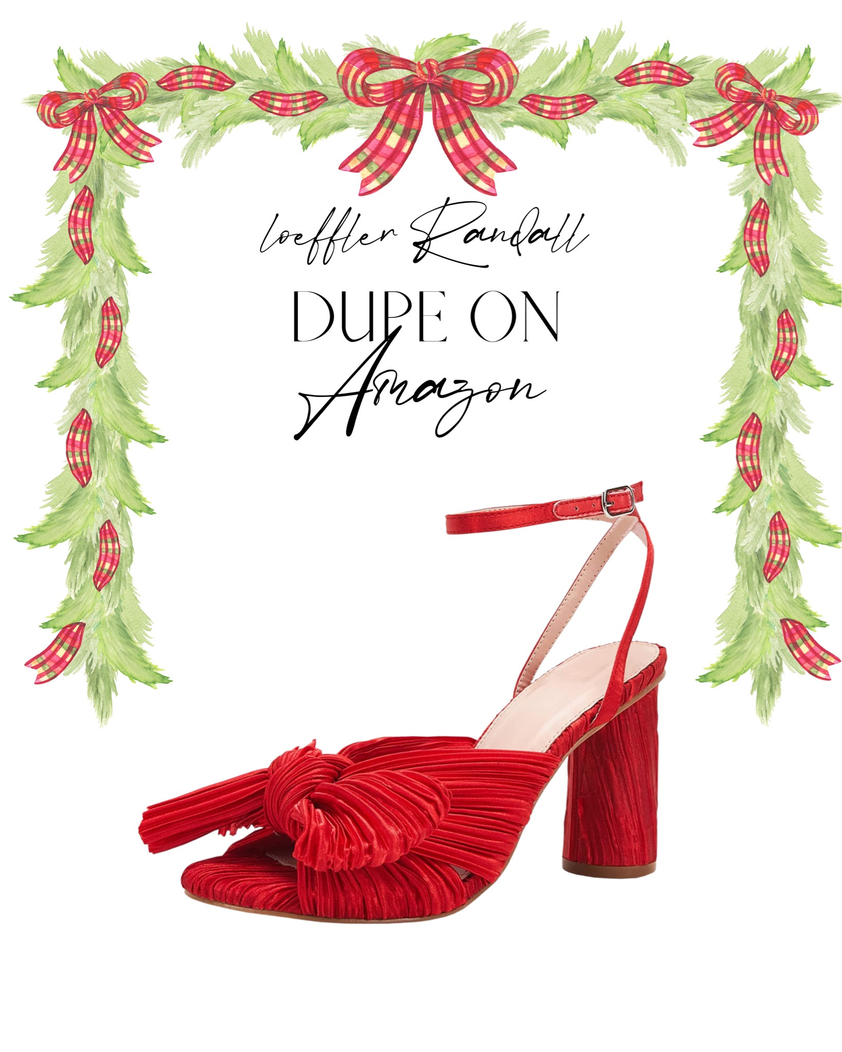 Loeffler Randall dupe on Amazon! Perfect for the holiday outfits! 

#LTKHoliday #LTKstyletip