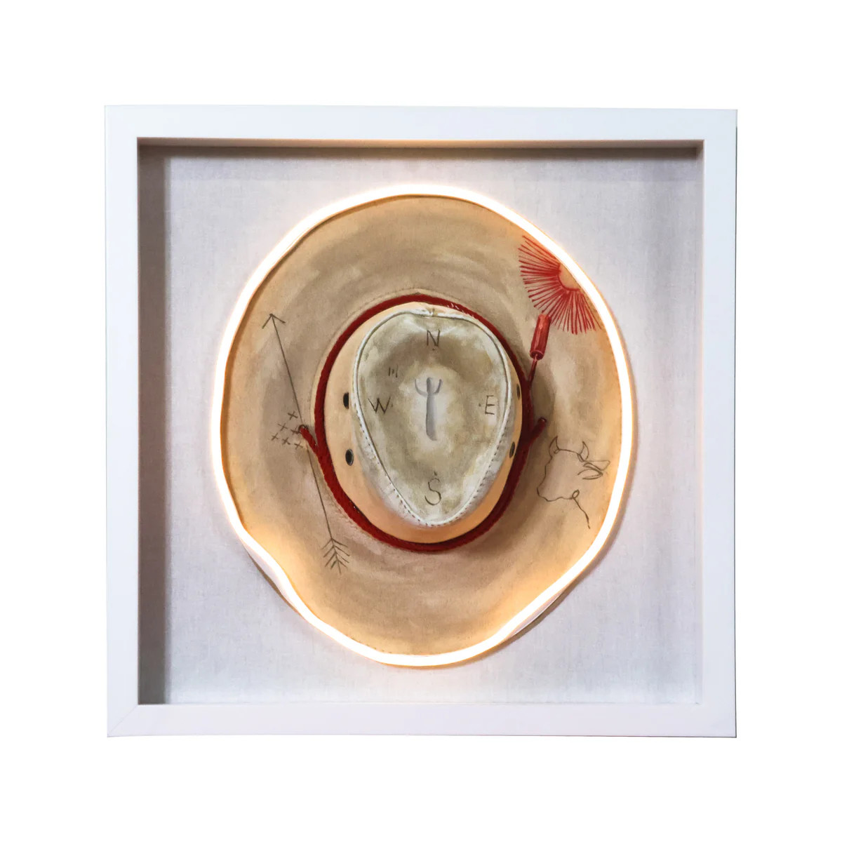 Electric Cowboy Petite - Taupe | Unique Wall Art | Scout Design Studio