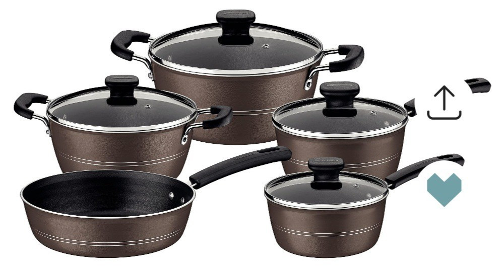 Jogo Panelas Alumínio 5 peças Sicilia Cinza Tramontina - cozinha

#LTKbrasil #LTKhome #LTKsale