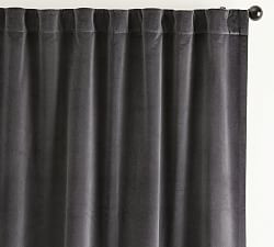 Velvet Twill Blackout Curtain | Pottery Barn (US)