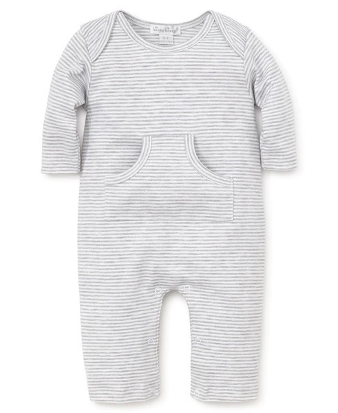 Gray Kissy Essentials Stripe Playsuit | Kissy Kissy