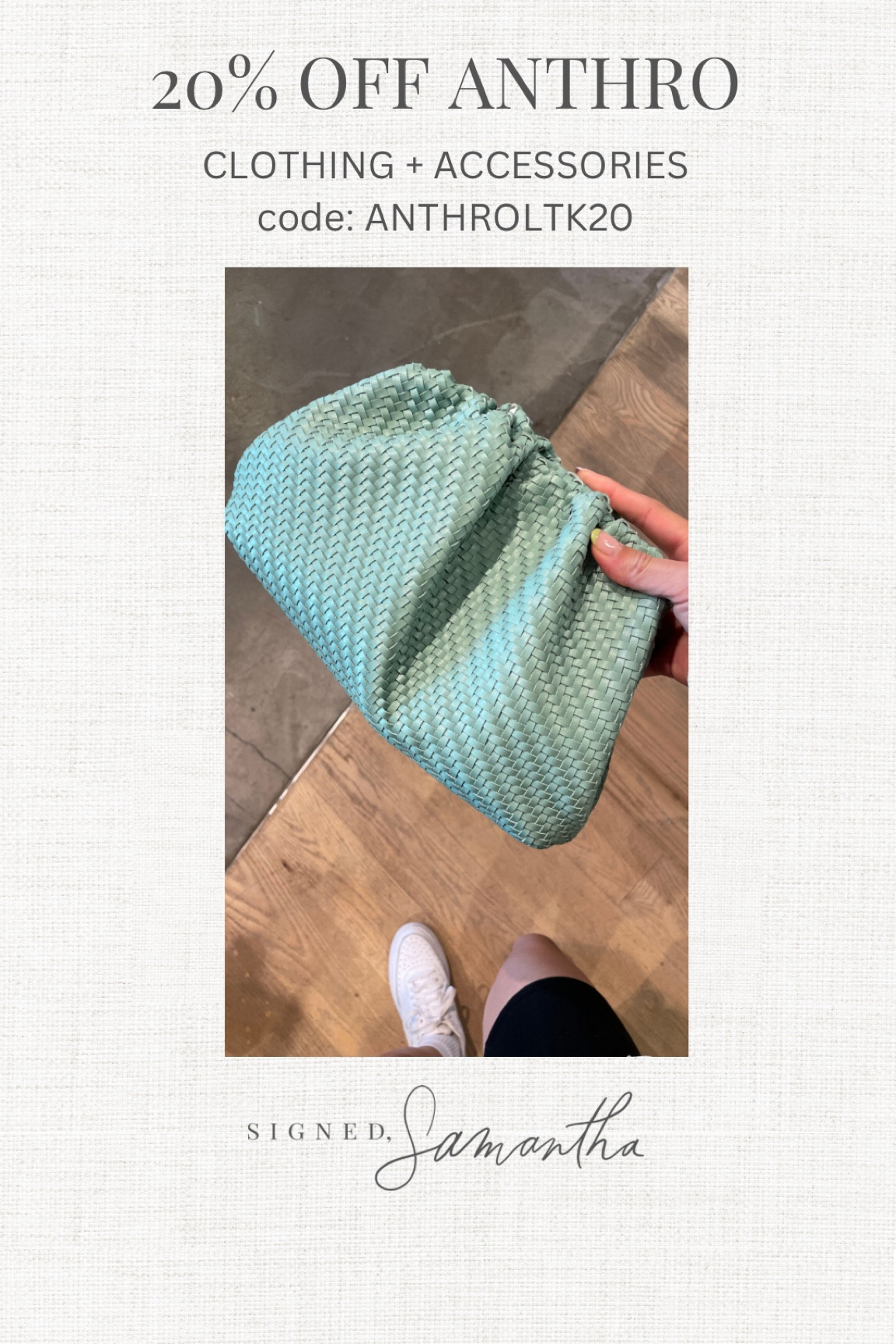 Woven summed purse  

#LTKFind #LTKxAnthro #LTKSeasonal