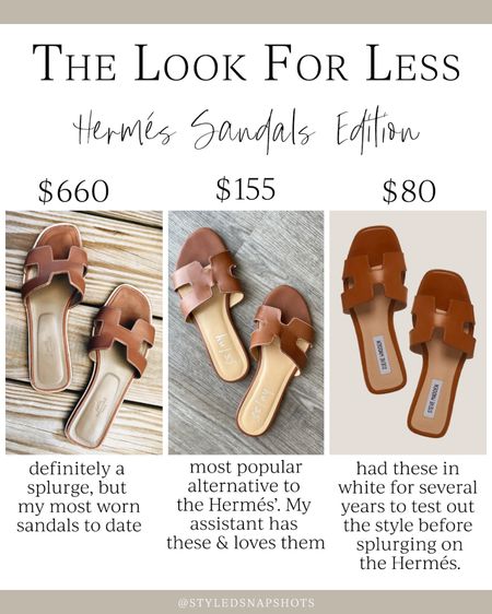 My go-to Hermes sandals & similar options 

Spring sandals, summer sandals, save vs splurge 

#LTKSeasonal #LTKunder100 #LTKshoecrush