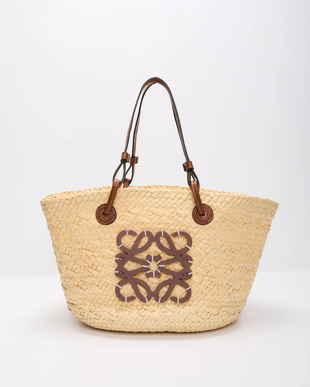 Palm Leaf Monogram Straw Tote Bag | VICI