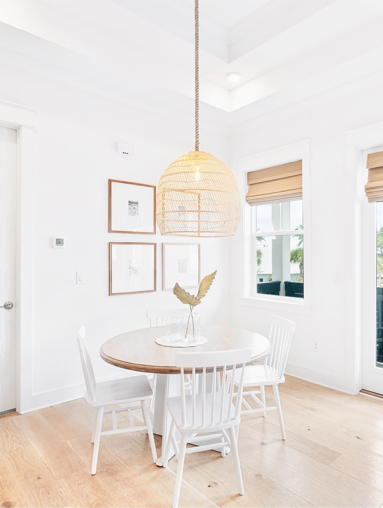 These Walmart dining chairs are a save option for a Serena and lily chair. The table at this vacation rental was a Facebook marketplace table I found for $20 and refinished.

#LTKhome #LTKunder50 #LTKstyletip