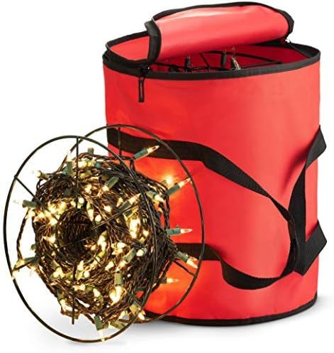 Premium Christmas Light Storage Bag with Metal Reels - Stores Upto 600 Average Size Xmas Lights b... | Amazon (UK)