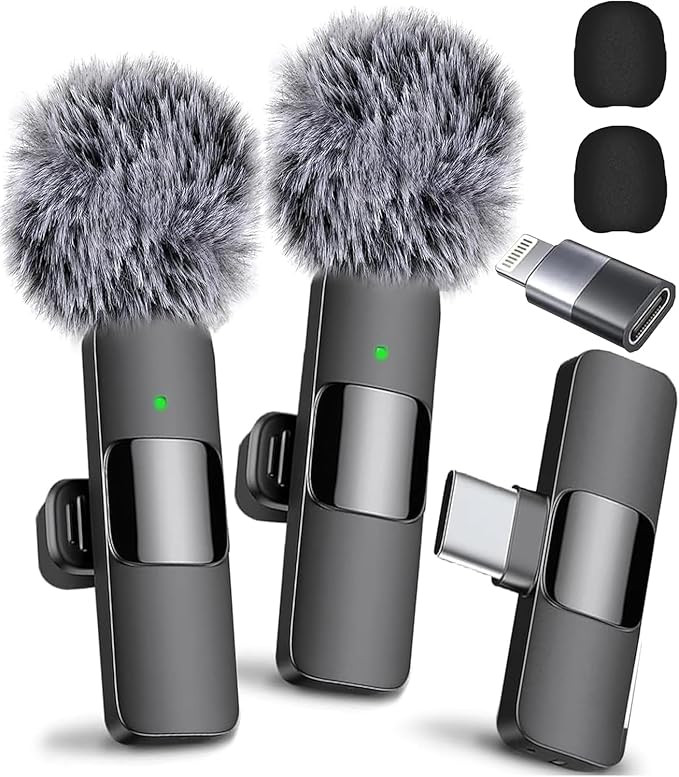 Mini Mic Pro Wireless Microphone for iPhone, iPad, Android, Lavalier Microphone for Video Recordi... | Amazon (US)