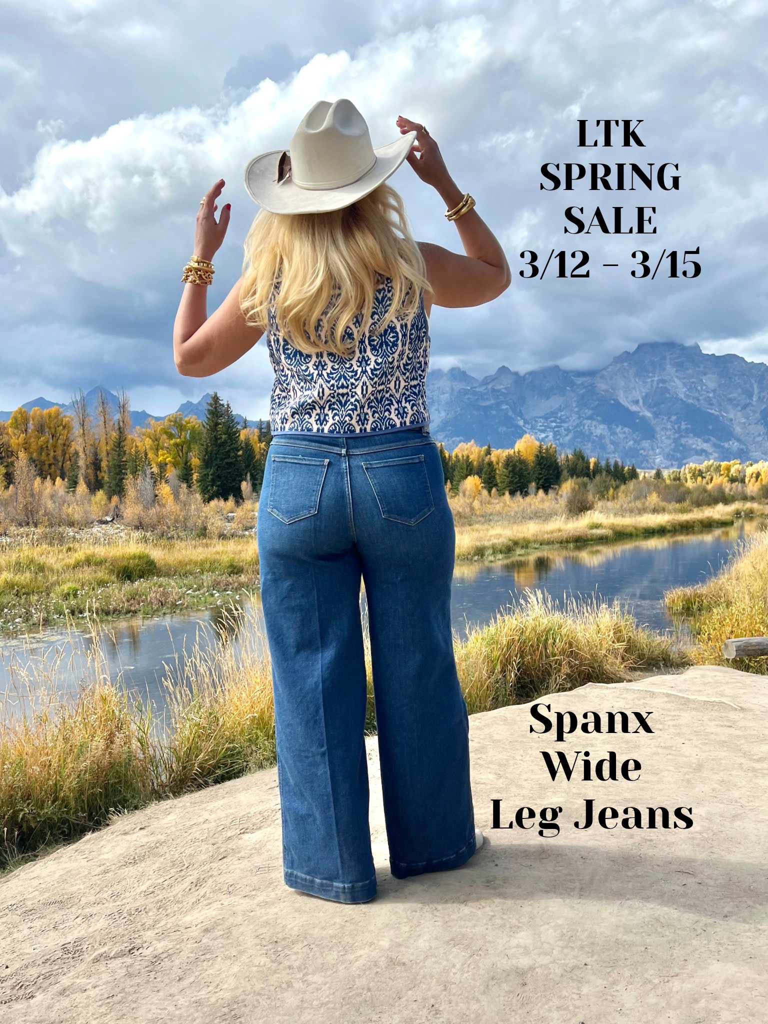 Spanx is participating in the LTK SPRING SALE happening 3/12/26 -3/15/26.

Start favoriting your most wanted items now so you will be ready to purchase these jeans once they go on sale! 

I’m wearing a large wide leg jean and they fit true to size. They are pull on jeans. Great all year long!

@Spanx 

#LTKgrwm #LTKSpringSale #LTKOver40 #LTKMidsize #LTKSeasonal #LTKWorkwear #LTKU #LTKTravel #LTKootd