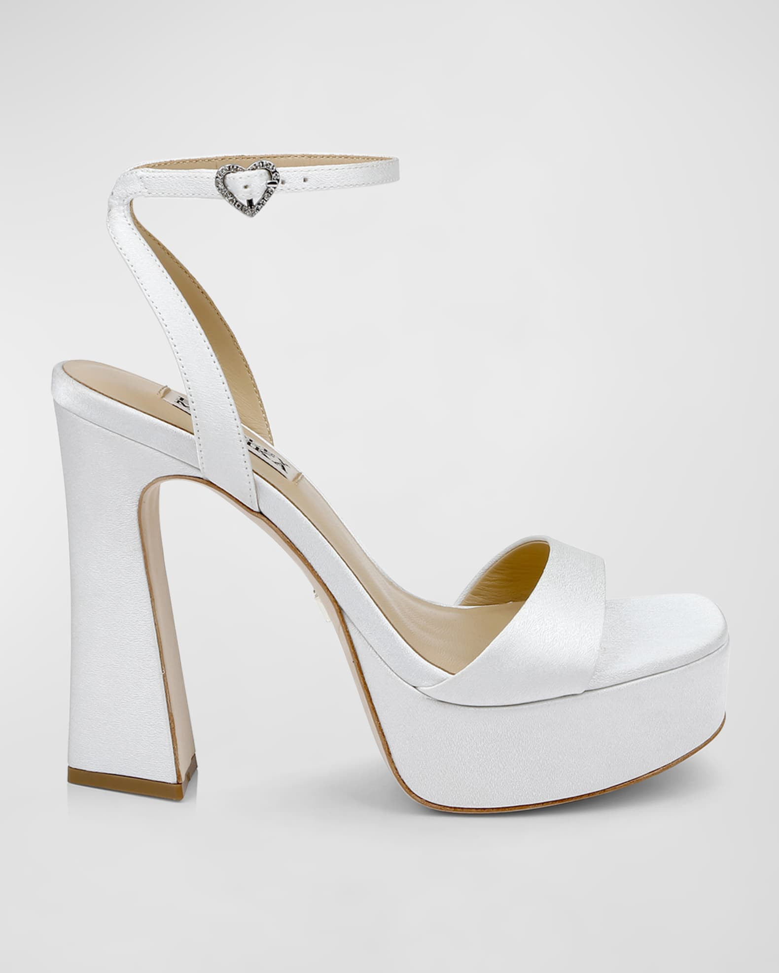 Caia Crystal Heart Platform Sandals | Neiman Marcus