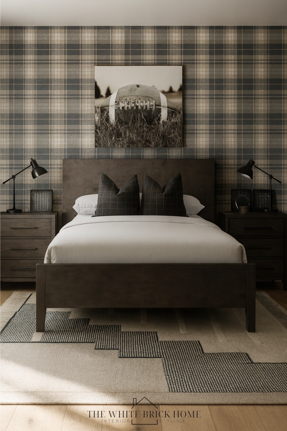 A sleek bedroom design with brown, gray, and black accents that are perfect for a maturing sports fan! 

🖤🖤

Boys room, boys bedroom, kids room, kids bedroom, boys room decor, boys room ideas, football, football bedroom, football rug, area rug, plaid wall, wall art, football wall art, sports bedroom, sports themed room, sports room decor, sports room lighting ideas, teen boy, teen football bedroom design, moody teen boy football design, area rug, Wayfair, target, minted 


#LTKFindsUnder100 #LTKHome #LTKFamily