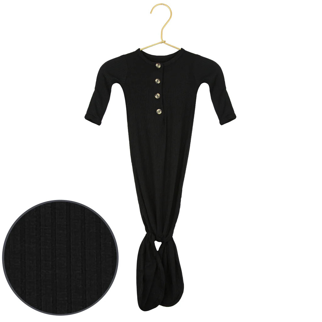 Saylor Ribbed Knotted Gown | Lou Lou & Company