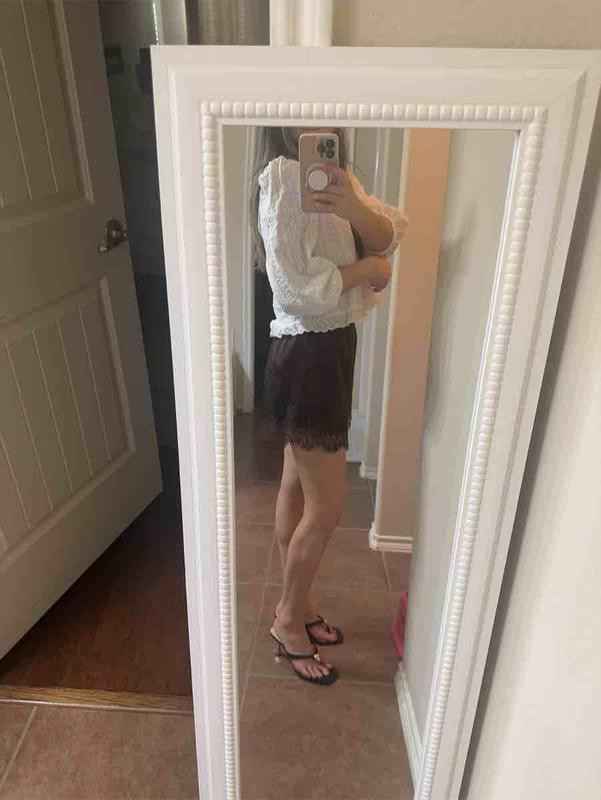 Lace Trim Satin Shorts (Women) | Nordstrom | Nordstrom
