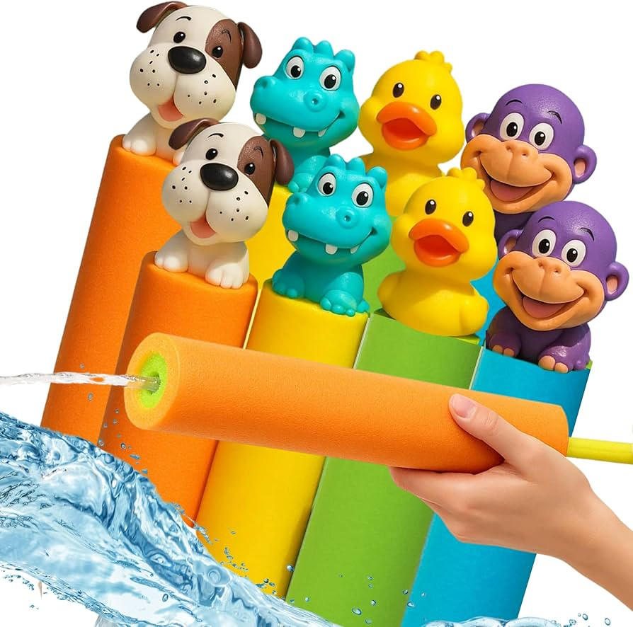 Water Blaster | Water Squirter for Kids, Pool Guns for Kids, Squirt Gun 8 Pack 4 Pack Beach Essen... | Amazon (US)