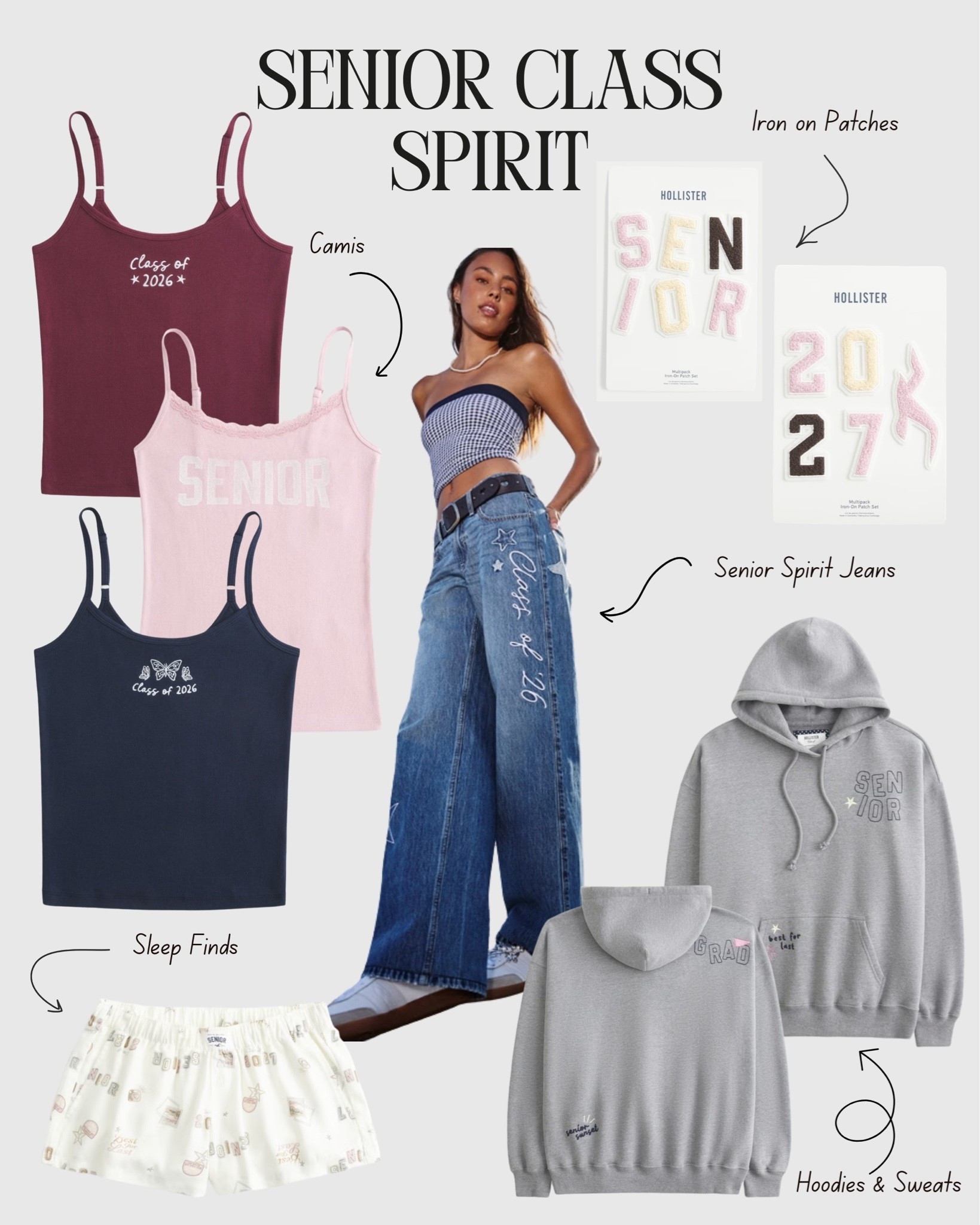 Senior class back to school finds from hollister! Spirit jeans, iron on patches, hoodies & more!!

#LTKootd #LTKgrwm #LTKdayinmylife