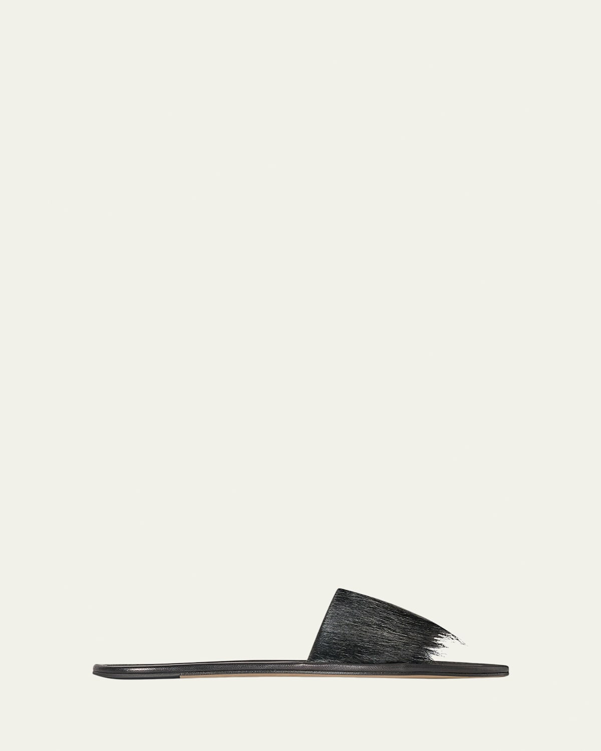 Malick Calf Hair Flat Slide Sandals | Bergdorf Goodman