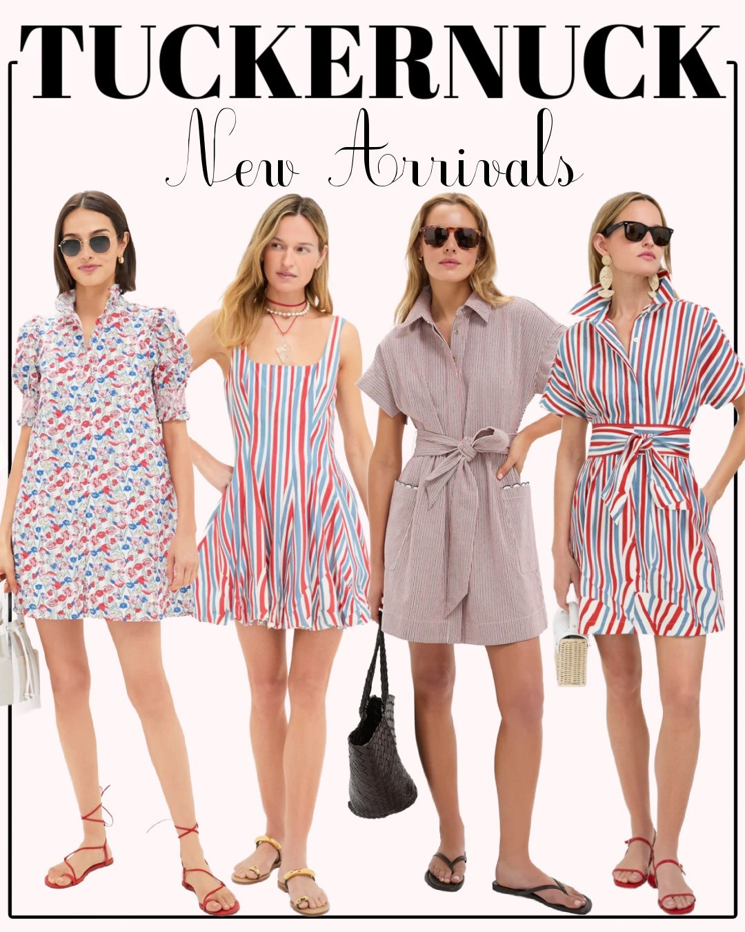 Tuckernuck dresses - red, white, and blue! Code: YOUROCK 

Swimsuit / summer outfit / Nordstrom sale / country concert outfit / sandals / spring outfits / spring dress / vacation outfits / travel outfit / jeans / sneakers / sweater dress / white dress / jean shorts / spring outfit/ spring break / swimsuit / wedding guest dresses/ travel outfit / workout clothes / dress / date night outfit / spring break outfits

#LTKFindsUnder100 #LTKSaleAlert #LTKSummerEdit