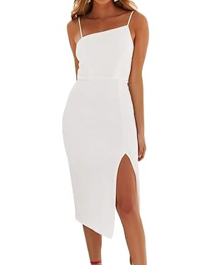 Just Quella Women's Bodycon Midi Dress | Amazon (US)