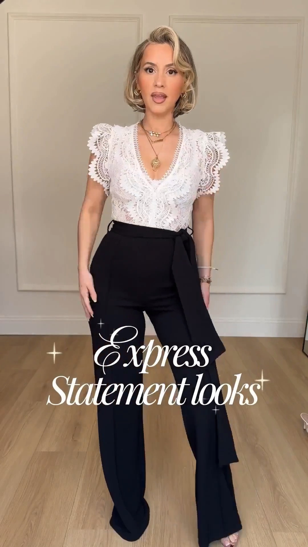 All white chic summer looks ✨🤍 #DressToExpress
#ExpressPartner

Wearing XS or size 4 in everything!

#LTKgrwm #LTKWorkwear #LTKPetite