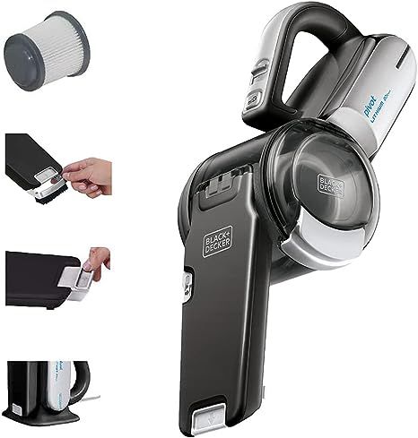 BLACK+DECKER 20V Max Handheld Vacuum, Cordless, Grey (BDH2000PL)       Add to Logie | Amazon (US)